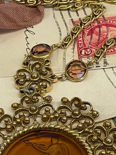 Goldette Intaglio Cupid/ Venus Necklace Bloomers and Frocks